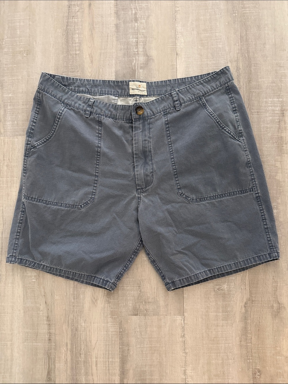 Marine Layer Patch-Pocket Shorts - Slate Blue